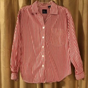 Lizsport striped button up petite small